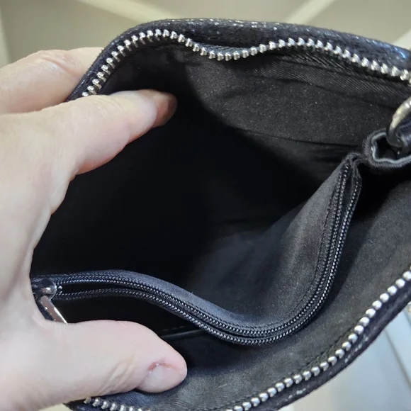 Nwot Zara Black Studded Chain Crossbody Bag . Firm $. - Picture 4 of 10